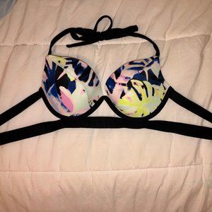 Victoria's Secret Cut Out Multicolor Swimsuit Top